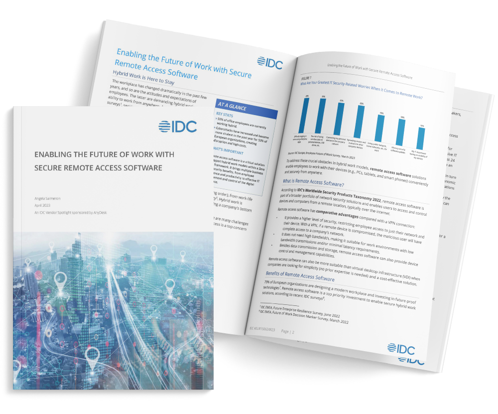 IDC e AnyDesk: White paper sul futuro del lavoro